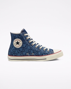 Converse Floral Chuck Taylor All Star Férfi Magasszárú Obszidián | DLIARFZ-HU